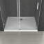  Frameless 1050 Shower Door Sliding Shower Enclosure 8mm Transparent Safety Glass Side Aluminium Bracket Mount-1328609550