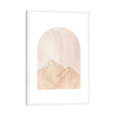 Pastel Mountains In Arch - Painting on Canvas