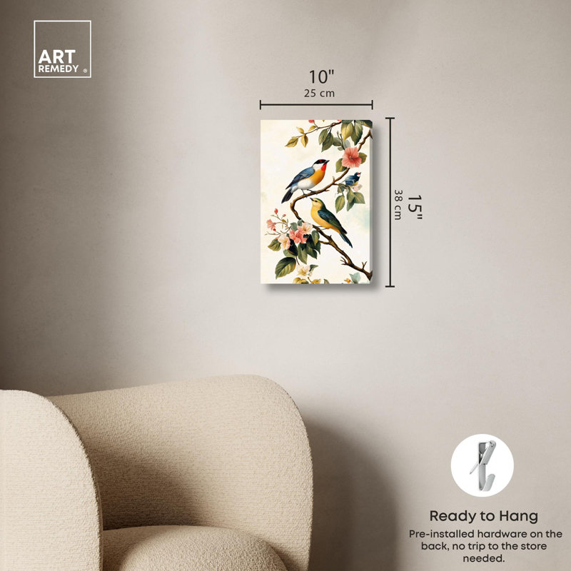 «Colorful Perch Canvas Natures» par , Toile tendue, H 15 po x l 10 po