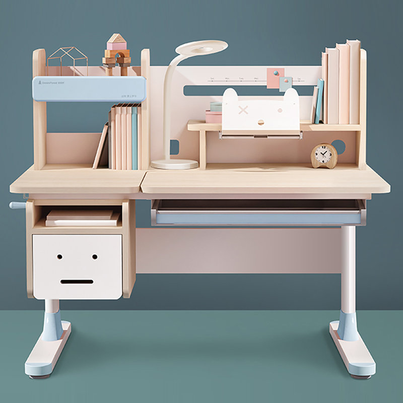 Barbary 43.3'' Writing Desk, Blue
