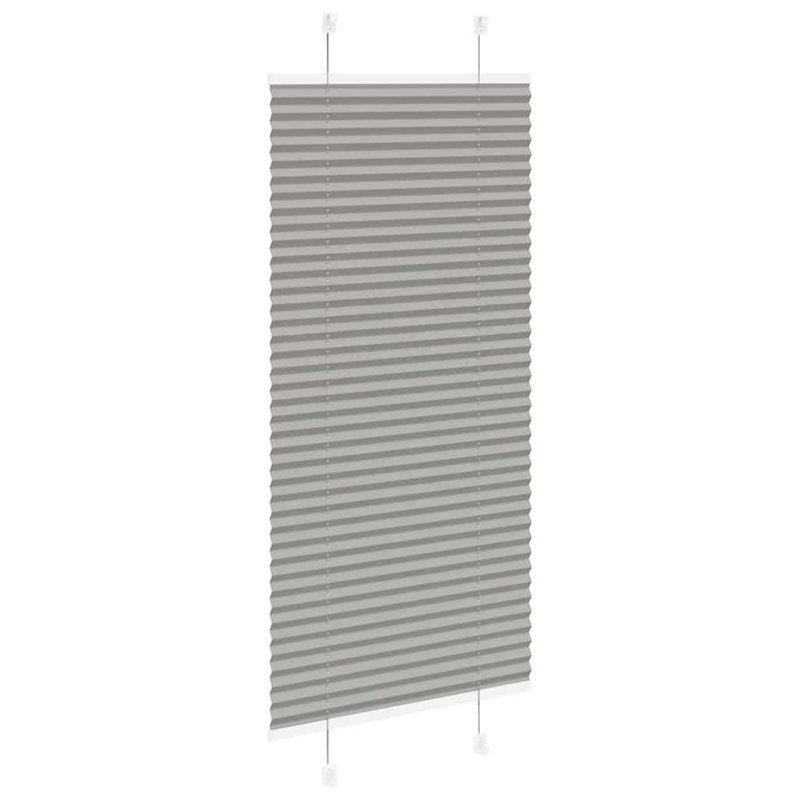Room Darkening Pleated Blind, 60cmW x 150cmL, Anthracite