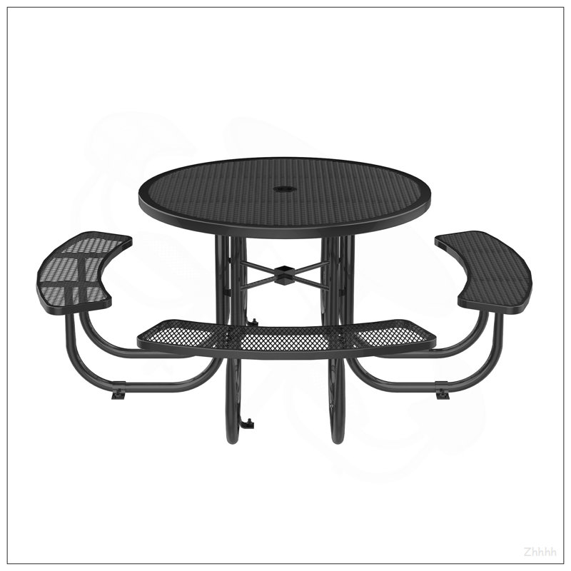 Table de pique-nique 46 po avec trou pour parasol
