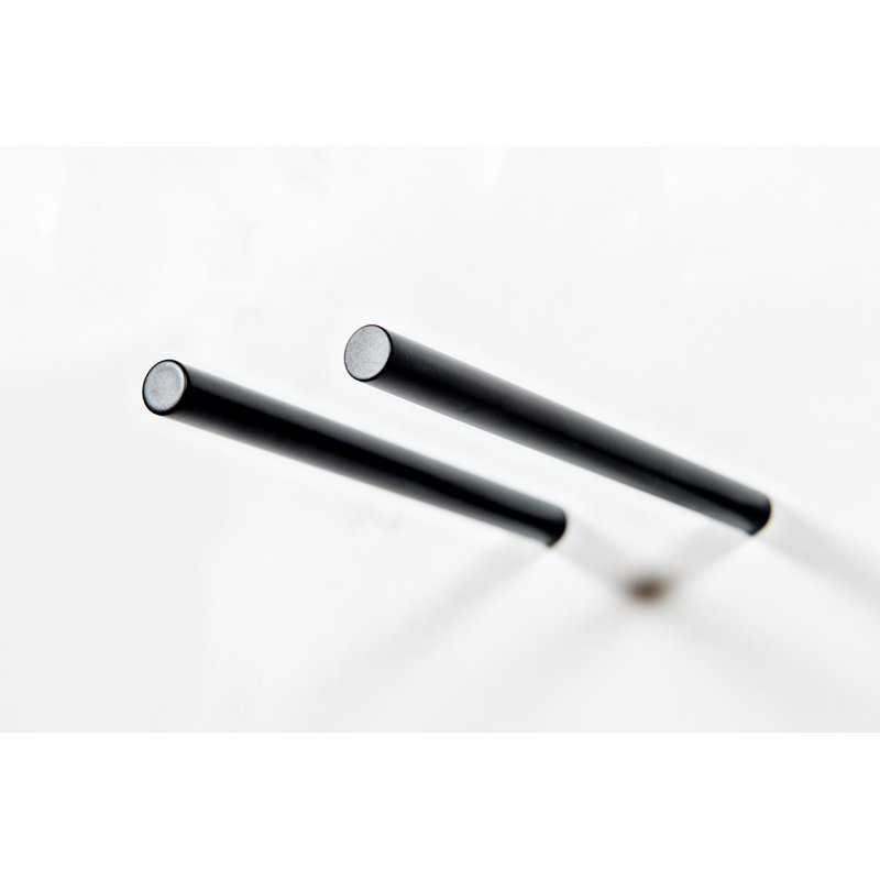 Anikha Vino Rails Single Bottle Wine Rack in Aluminium, Matte Black