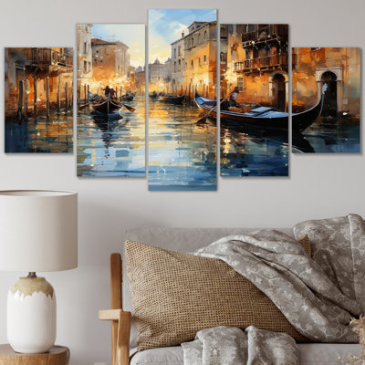 Alyas - Cityscapes Canvas Print - 5 Panels