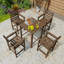 Modern Patio Bar Sets, HDPE 5 Piece Set, Spacious Contemporary Outdoor Dining-930759589