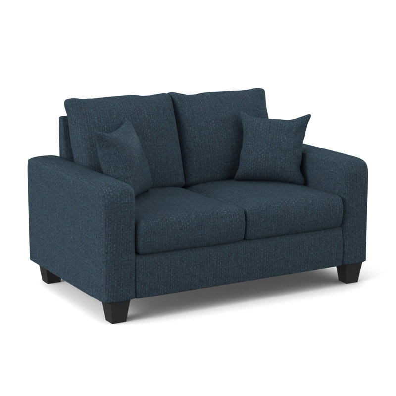 Dorothea  Upholstered 59.5'' Loveseat, Bronco Peacock
