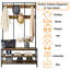 Hall Tree 100cm Wide with Bench and Shoe Storage-1902999153