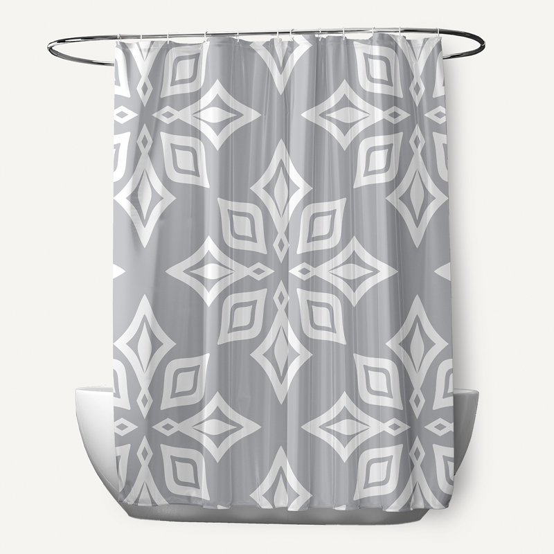 Rideau de douche simple Eastbourne, gris