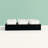 Delilah Wooden Tic Tac Toe Black Decor Game Set with White Block Pieces
