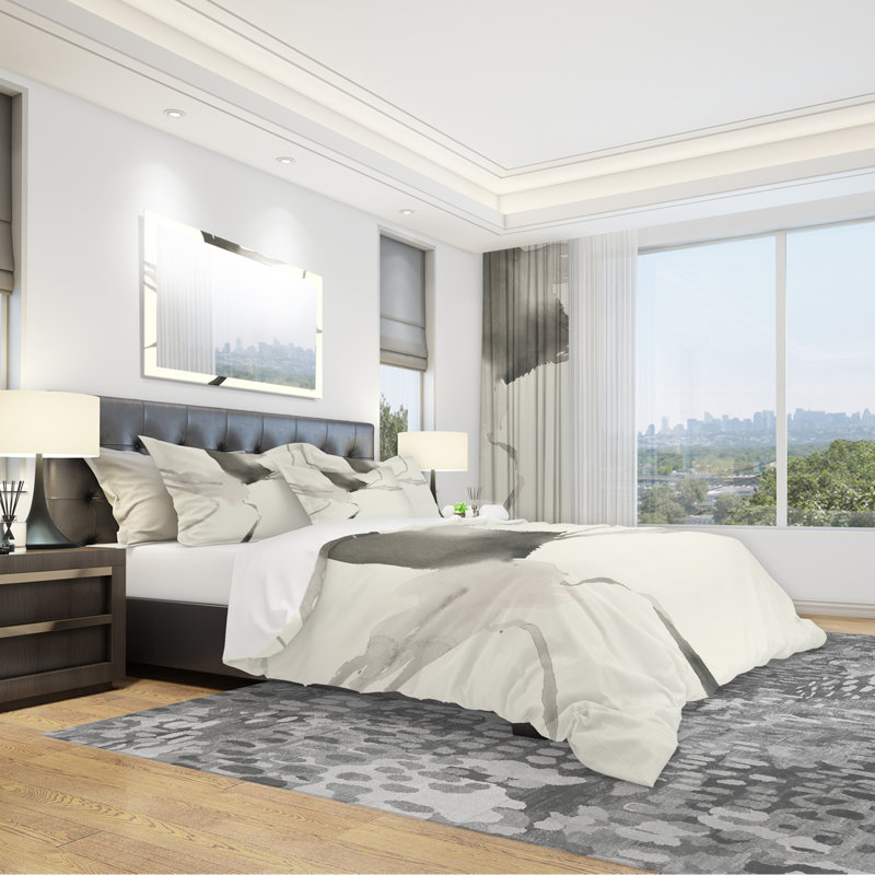 Polyester Abstract Duvet Cover Set, Twin Duvet Cover + 1 Sham