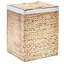 Panier à linge portable Premium Premium tissé à la main avec poignées de transport, jacinthe d'eau naturelle, rectangulaire, volume: 2,5 boisseaux ou 3,1 pieds cubes Pi, l 18,5 po x P 12,2 po x H 24 po
