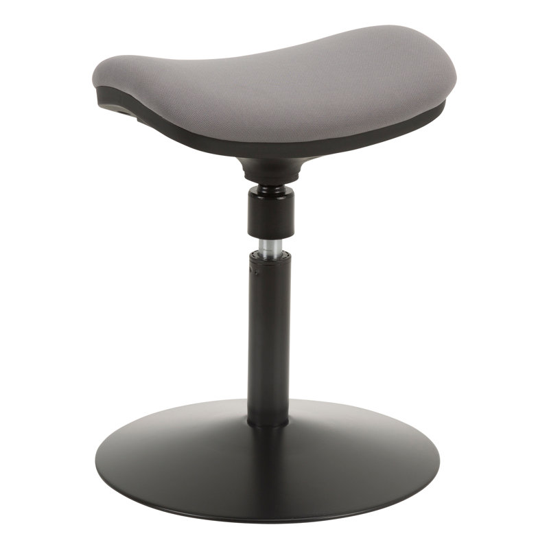 Tabouret pivotant assis-debout Roxane, Gris