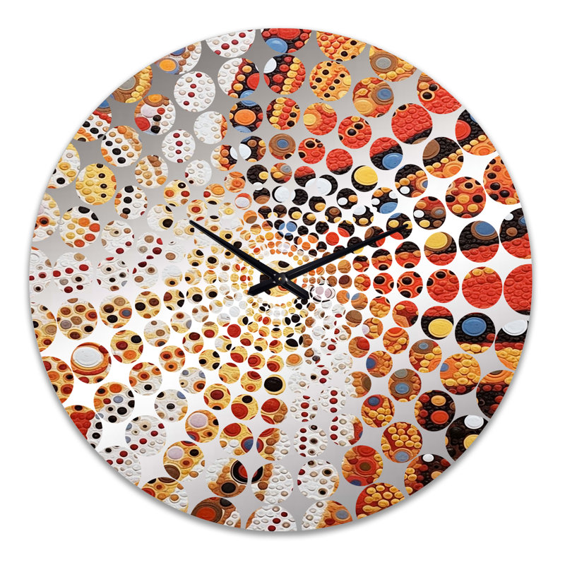 Shyna - Horloge murale abstraite transitionnelle, Très grand