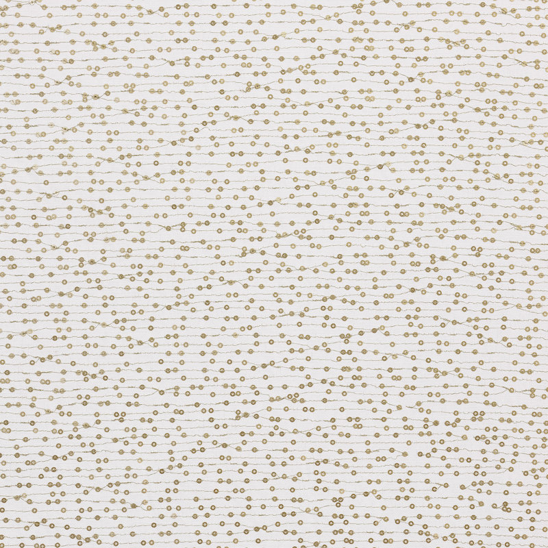 Tissu de performance Inez or / ivoire Contton Blend