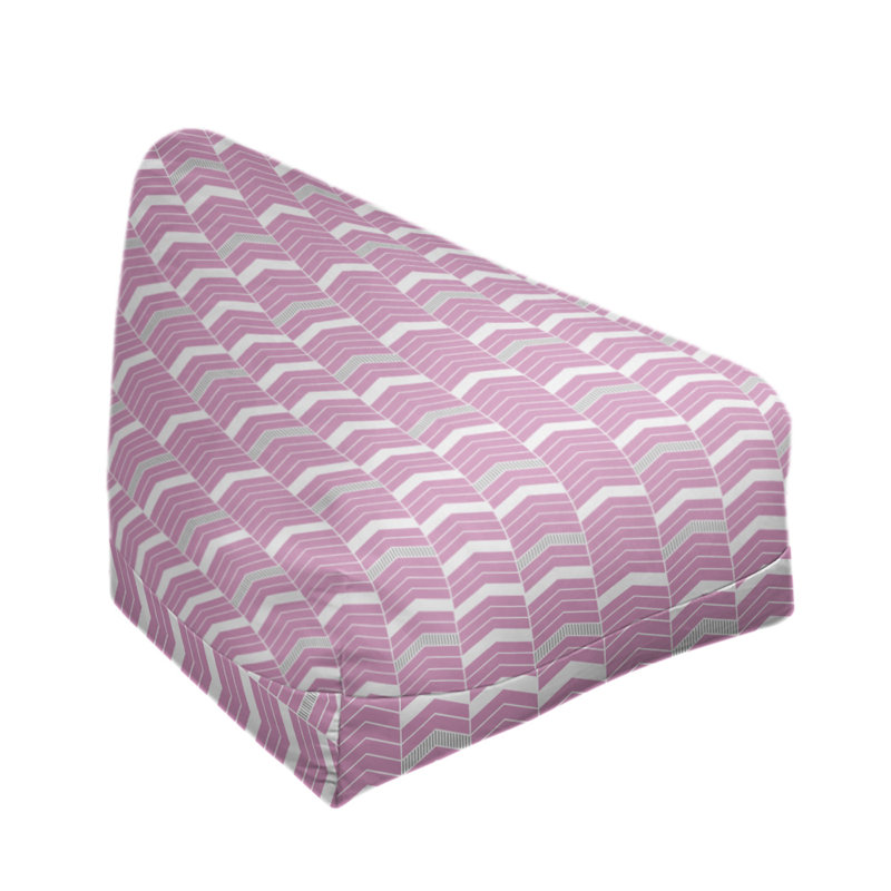 Fauteuil à billes standard &, H 38 po x L 42 po x P 29 po, Pas de bourre, Rose / gris