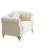 Velvet Chesterfield sofa with round pillows-1871219926