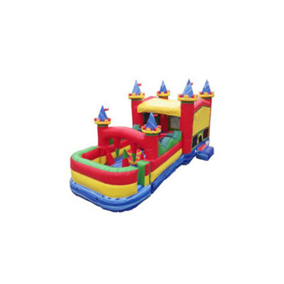 30 Ft Circus Commercial Grade Bounce House and Obstacle Course for Kids and Adults (with Blower)