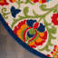 Tapis intérieur/extérieur Bernia floral ivoire/rouge/vert-29264725