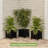 Calista 14.75" Lattice Design Planter Box - 13” Tall Square Decorative Outdoor Flower or Plant Pot-471666565-433464183