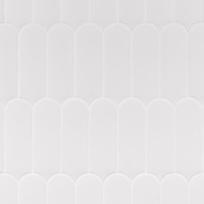 Carrelage mural en céramique mat écaille de poisson 2,83 po x 7,67 po Airy (caisson 5,15 pi. Ca.)