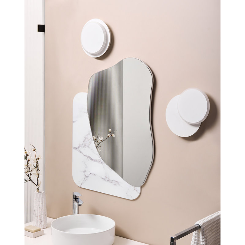 Iron LED Flush Mounted Sconce, White