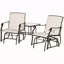 Fauteuil oscillant d'extérieur avec table basse Outsunny