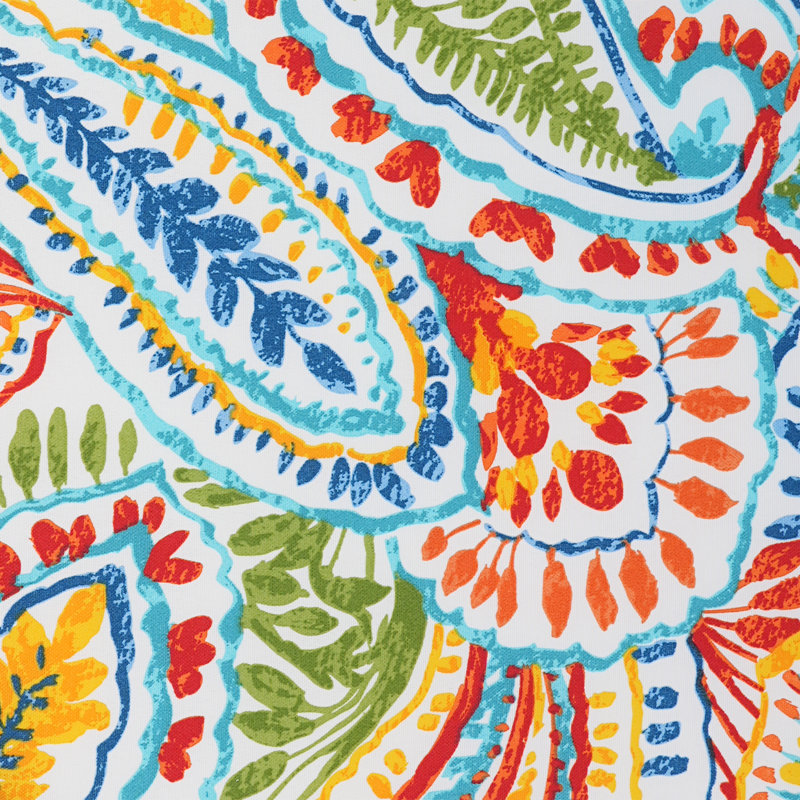 Coussin de siège d'extérieur Cloughmills, Vert / orange / bleu