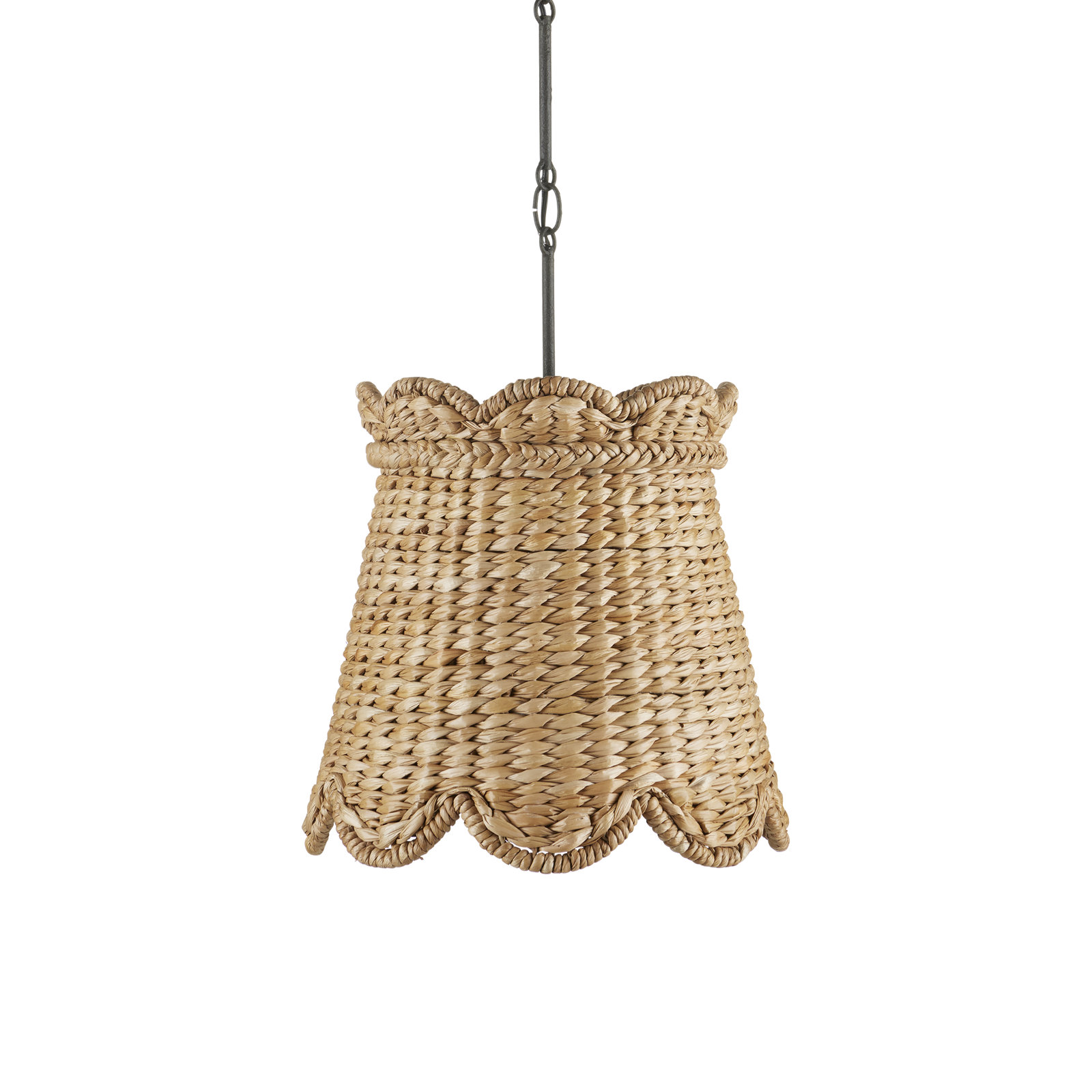 Single Light Wood Dimmable Pendant, 19" H x 14.5" W x 14.5" D
