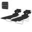 Chaises de bronzage de plage, ensemble de deux chaises longues pliantes, chaises longues d'extérieur à dossier réglable-222065377