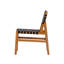 Ensemble de salle à manger de patio 5 pièces en bois d'acacia avec table à lattes et sangles tissées-124608898-124608900