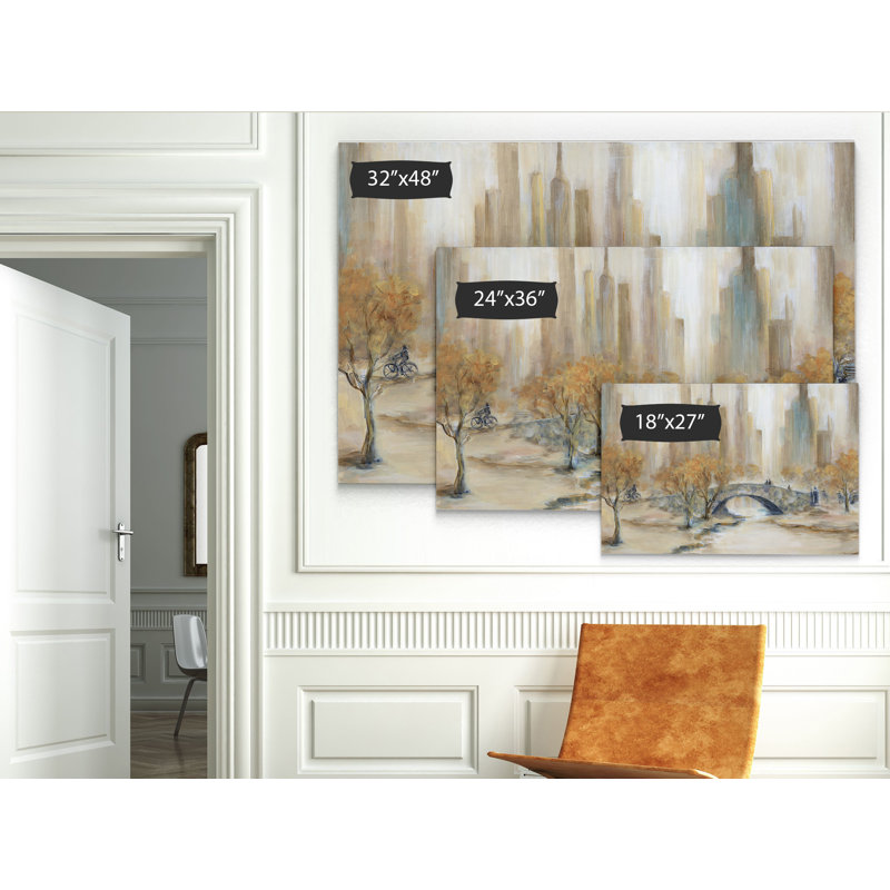 Arkeba " Central Park ", 24" H x 36" W, Wrapped Canvas, No Frame