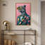 Art mural rose raffiné Roar II-117593510-117593523