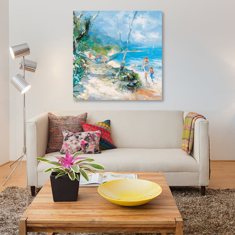 «Serenity», reproduction sur toile, H 37 po x l 37 po x P 1,5 po, Toile tendue, Pas de tapis