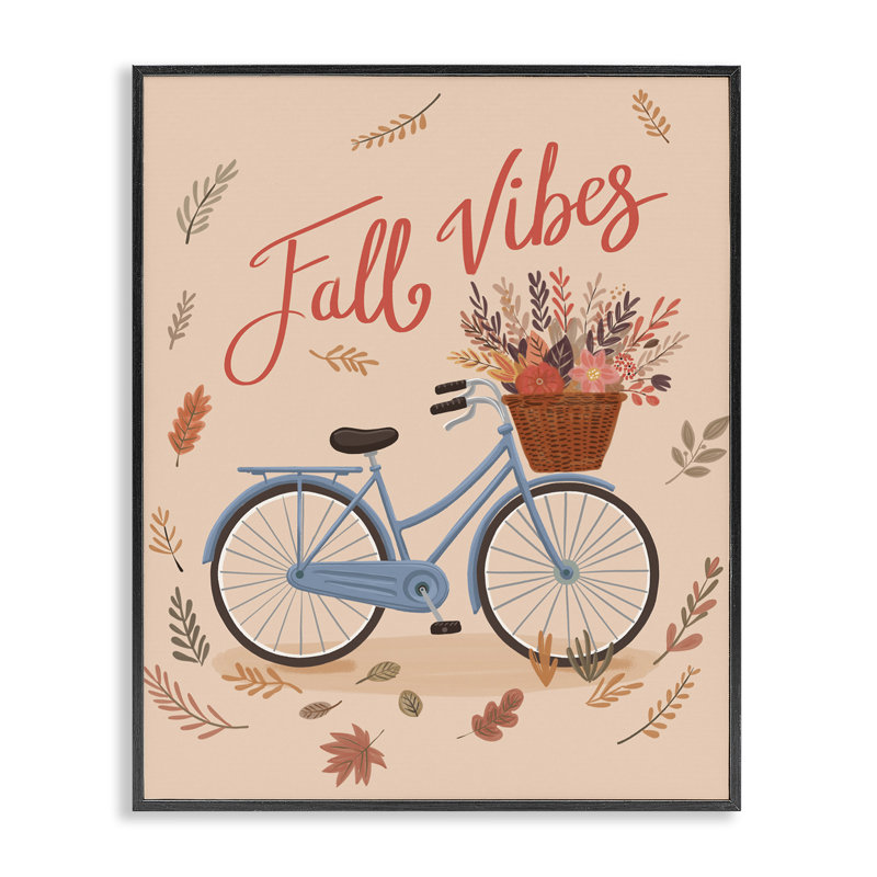  «Fall Vibes», art giclé par Nancy McKenzie, Giclée encadrée noir minuit, H 14 po x l 11 po