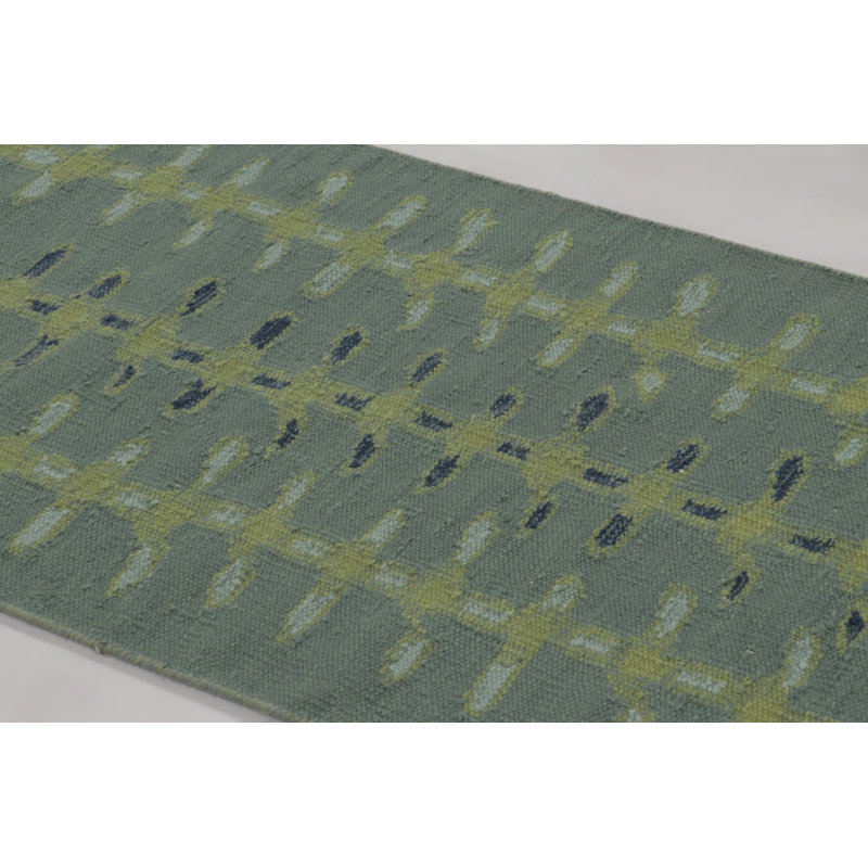 Scandinavian One-of-a-Kind 3'0X8'0 Hand Knotted Area Rug