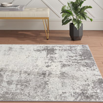 Universal Rugs White And Grey Hand Woven Rug