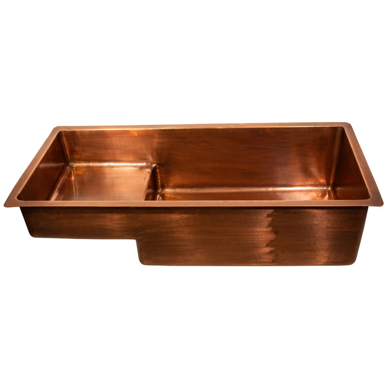 Nantucket Sinks X Studio Dearborn Copper  STEPPE Undermount Kitchen Sink