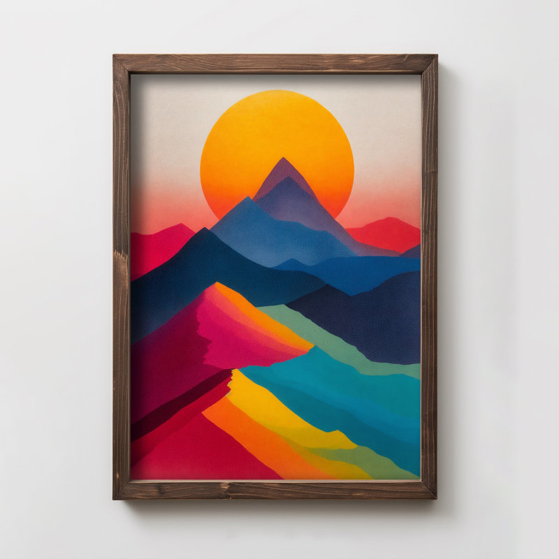Stunning Decorative Framed MDF Painting, 13.8 x 18.5 x 0.8 inches | 100% MDF with 3 mm Thickness, Elegant Pine Wood Frame | UV Printed Artwork for Home Decor, Perfect for Living Room & Bedroom Accent