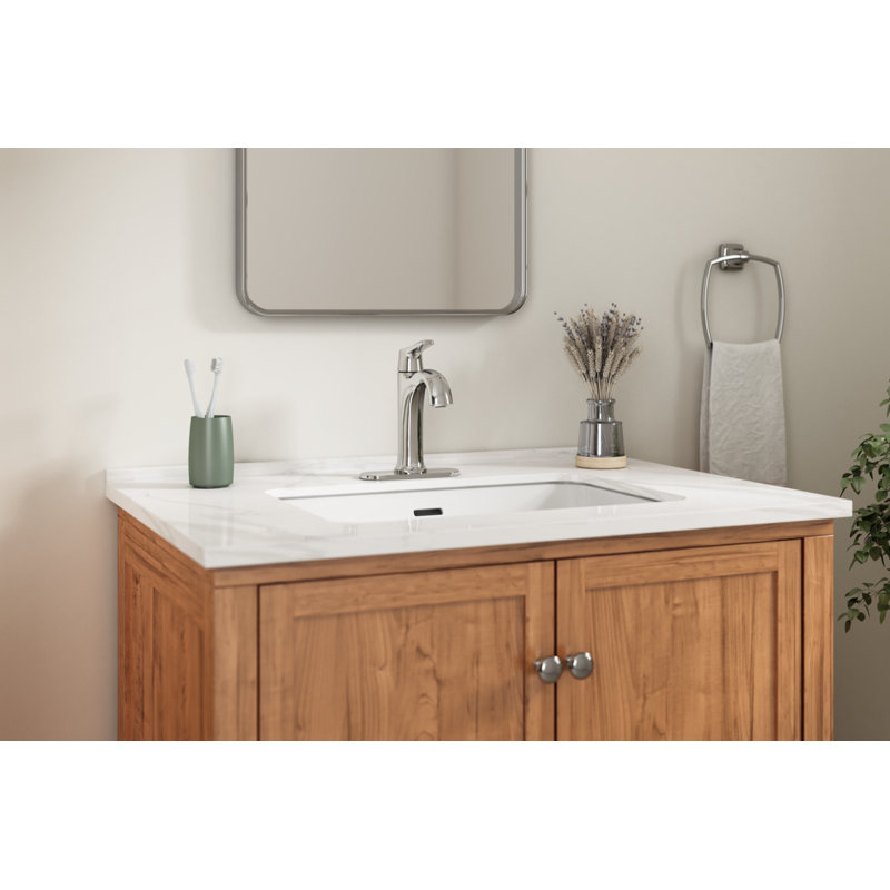Becklow Single-handle Bathroom Faucet with Drain Assembly, Chrome