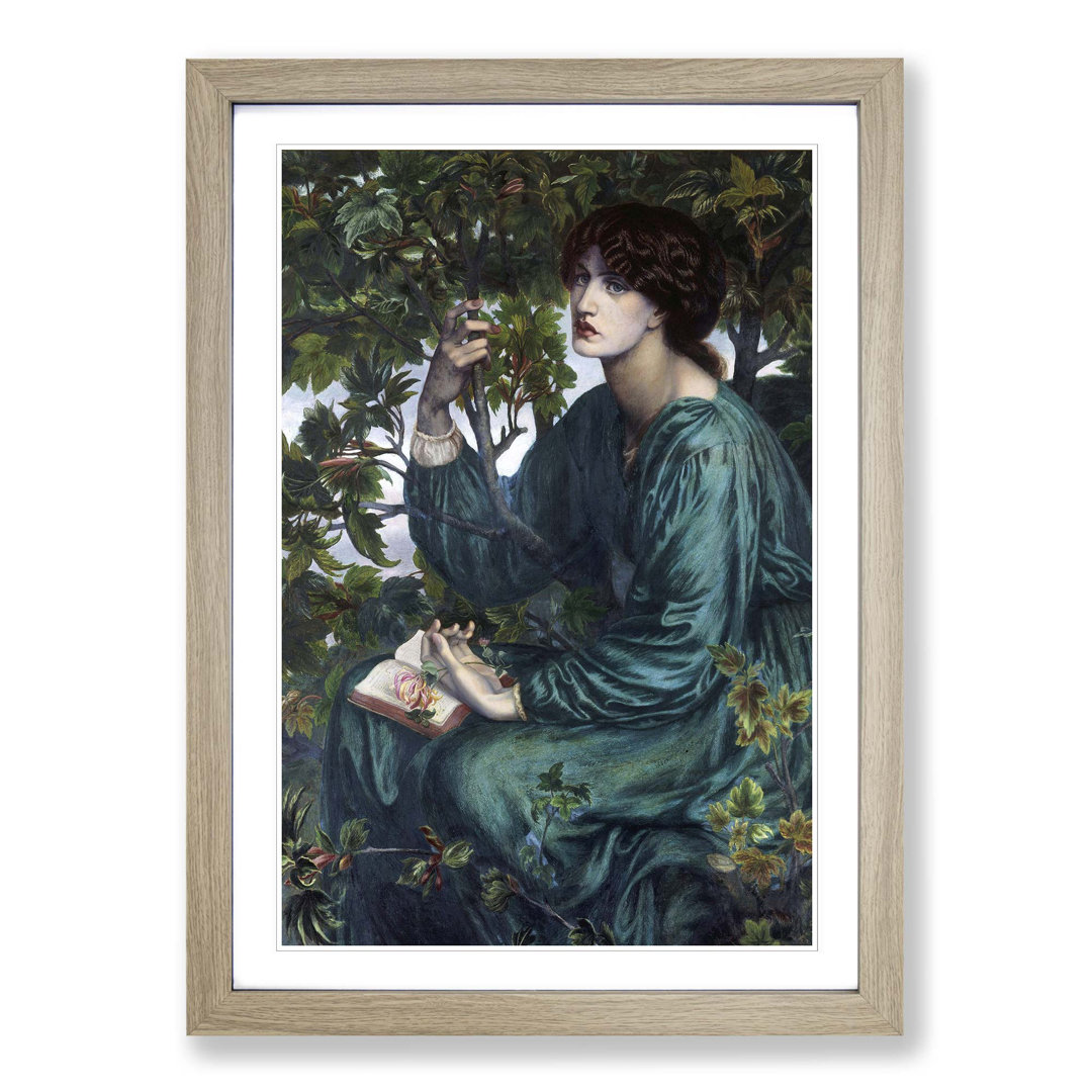 'The Day Dream' by Dante Gabriel Rossetti Framed Oil Painting Print