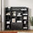 Modern Cube Bookshelf, Bookcase With With 11 Cubbies And 2 Cabinets, Freestanding Book Storage Shelves For Bedroom, Playroom, Hallway-2080751503