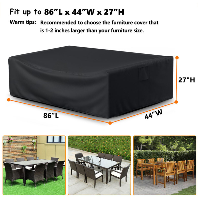 Housses de meubles de patio imperméables pour meubles d'extérieur