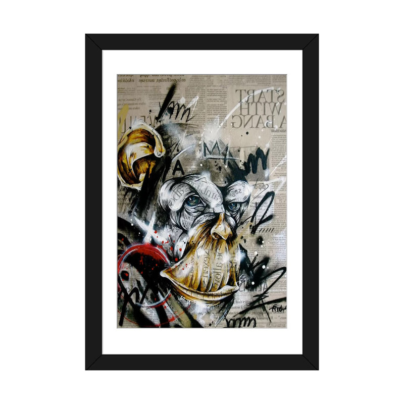 « informante », impression sur toile tendue, H 24 po x l 16 po x P 1 po, Papier d'art encadré noir, Blanc