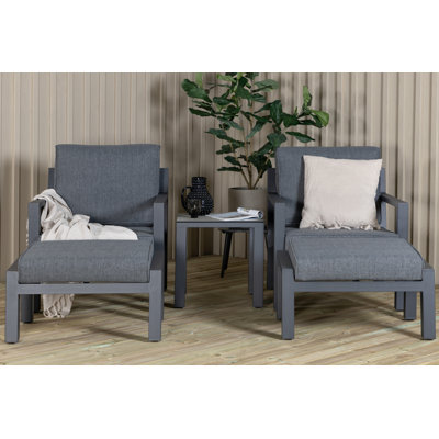 Ildiko Metal 2 - Person Seating Group with Cushions
