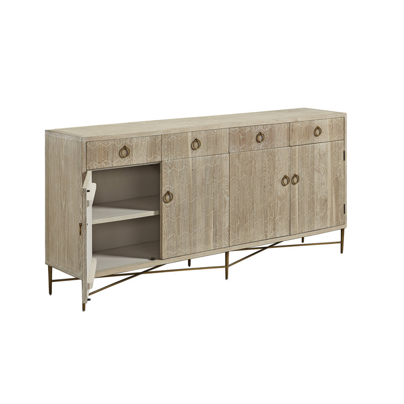 Emiko 78'' W Solid Wood Sideboard