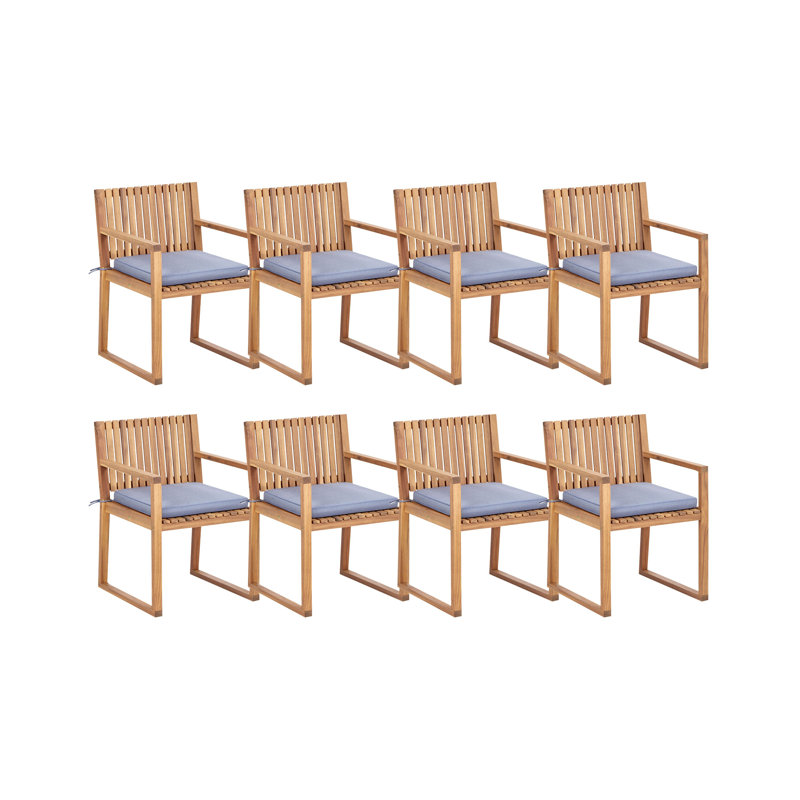 Adamina Patio Dining Armchair with Cushion, Blue