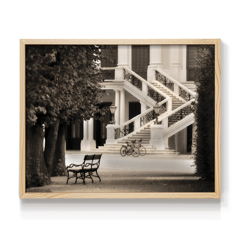 Castle Schonbrunn -Framed Print - Restickable, 8" H x 10" W, Natural