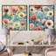 Wallner - Ensemble de 2 collages carrés floraux-101859135-101859134