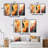 " Vintage Orange Ornamental Wave Elegance " 3 - Pieces-256295780-256295781