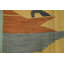 Tapis kilim artisanal à motif de tons de terre fait à la main 4 x 6
